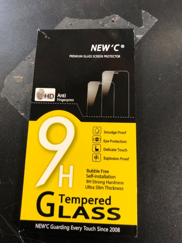 Photo 1 of NEW'C 3 Pack Designed for iPhone 12 Pro Max Screen Protector (6.7"), Tempered Glass, Case Friendly Anti Scratch Bubble Free Ultra Resistant