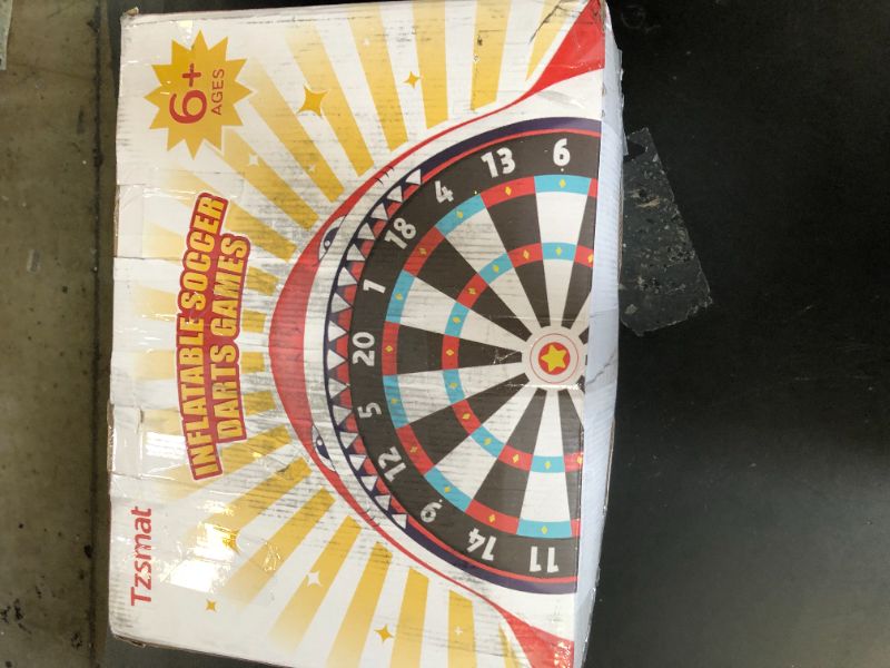 Photo 1 of Inflatable Game Outdoor Giant Dart Board Jumbo Soccer Darts for Soccer Large Carnival Outdoor Games Giant Outdoor Game Activities Giant Yard Games Soccer Darts