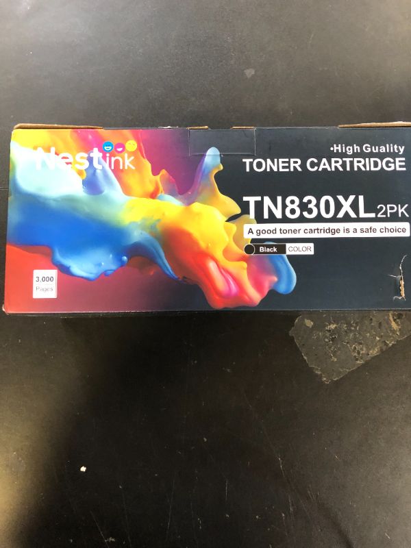 Photo 1 of TN830XL High Yield Toner Cartridge Replacement for Brother TN830 / 830 XL to Compatible with HL-L2460DW DCP-L2640DW HL-L2405W HL-L2400D HL-L2480DW MFC-L2820DW MFC-L2820DWXL Printer (Black, 2-Pack)