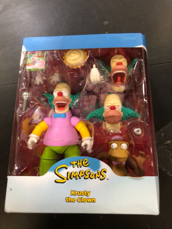 Photo 1 of Super7 Ultimates The Simpsons Krusty The Clown - 7" The Simpsons Action Figure with Accessories Classic TV Show Collectibles and Retro Toys