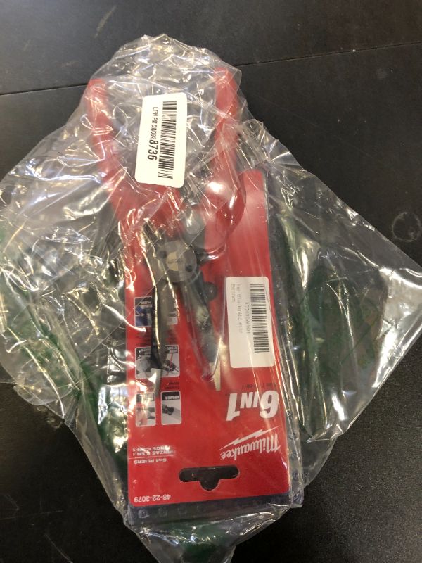 Photo 1 of Milwaukee 48-22-3079 6-In-One Combination Wire Stripping and Reaming Pliers for Electricians
