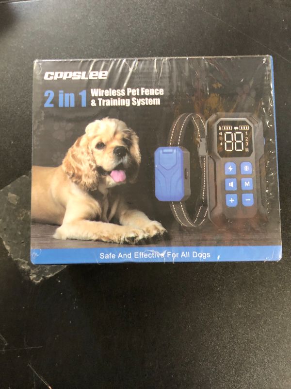 Photo 1 of CPPSLEE Wireless Fence for Dogs, Electric Dog Fence, Wireless Dog Fence, Electric Fence for Dogs, 2 in 1 Wireless Dog Fence System and with Waterproof Dog Training Collar