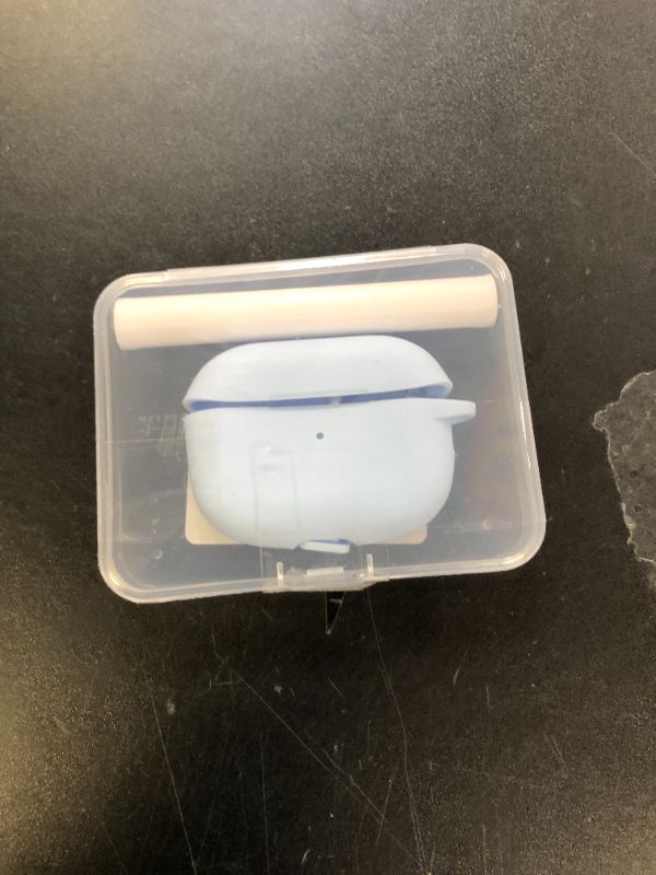 Photo 1 of WOYINGE for AirPod Pro Case Cover with Cleaner Kit, Soft Silicone Cover for AirPods Pro 2nd Generati/1st Comes with Keychain for Women Men,Suitable for 2nd Generation Case Denim Blue