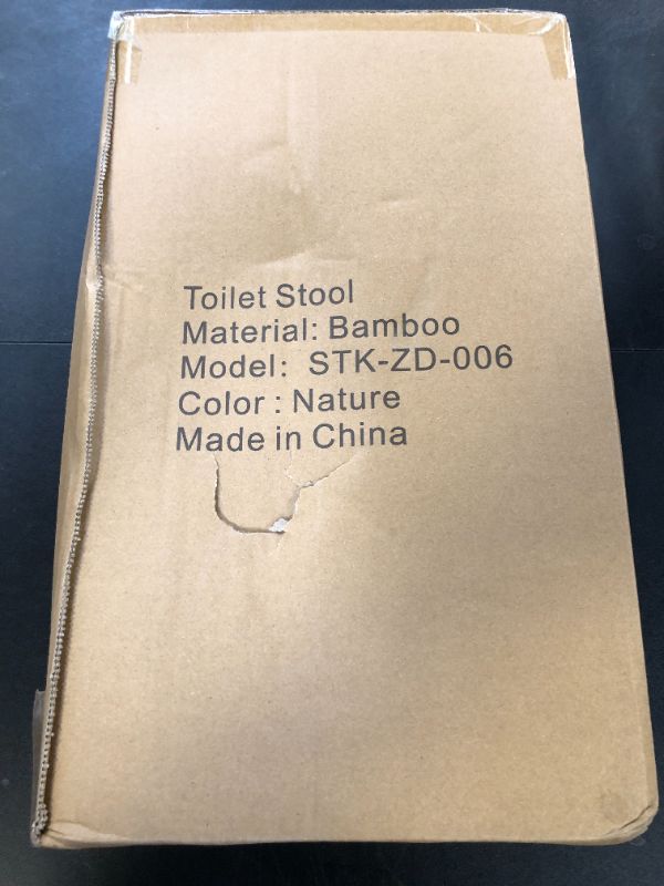 Photo 1 of Foldable Bamboo Toilet Stool Squat, 7 Inches Squatting Potty Stool for Adults Kids, Bathroom Poop Step Stool with Non-Slip Strip to Improve Bathroom Posture and Comfort (Natural)