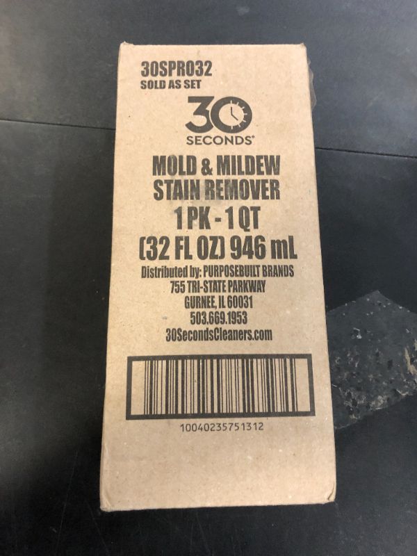 Photo 1 of 30 SECONDS Pro Mold and Mildew Stain Remover | Scrub Free | Brighter Results Instantly | Ready To Use | 32 Fl. Oz.