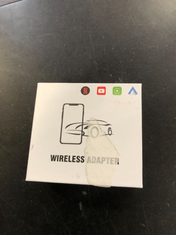 Photo 1 of Wireless Carplay Adapter, Supports Netflix, YouTube, TF Card Plug & Play, Android Auto Wireless Dongle Fits for Factory Wired Car Play Cars