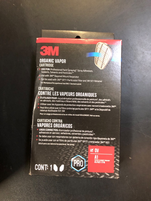 Photo 1 of 3M 6001 Organic Vapor Cartridge, 2/PK