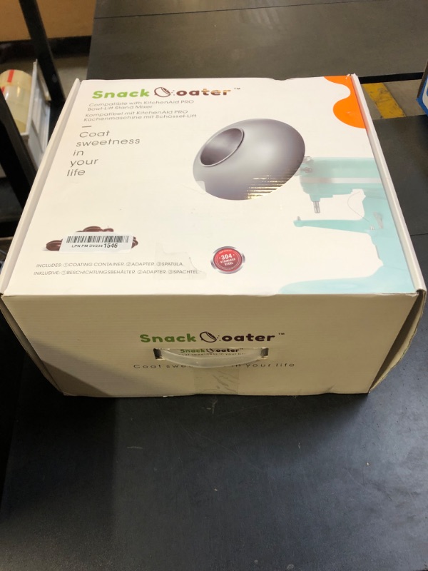 Photo 1 of Aieve Snack Coater Compatible with KitchenAid Bowl-Lift Stand Mixer for Making Chocolate Covered Almonds, Pistachio, Peanut, Freeze Dried Strawberry, Raisin, Macadamia Nuts and Blueberry