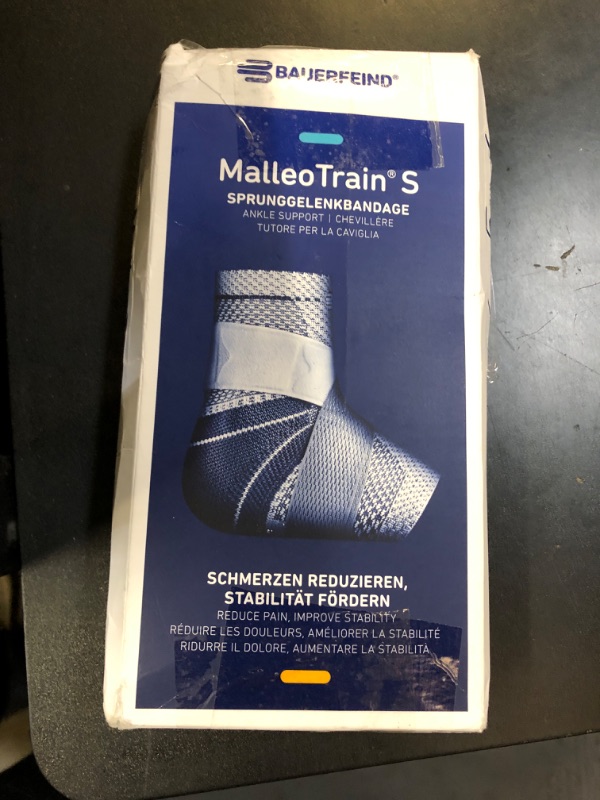 Photo 1 of Bauerfeind - MalleoTrain S - Ankle Brace - The Ankle Support You Need Doing Physical Activity - Left Foot - Size 2 - Color Titanium