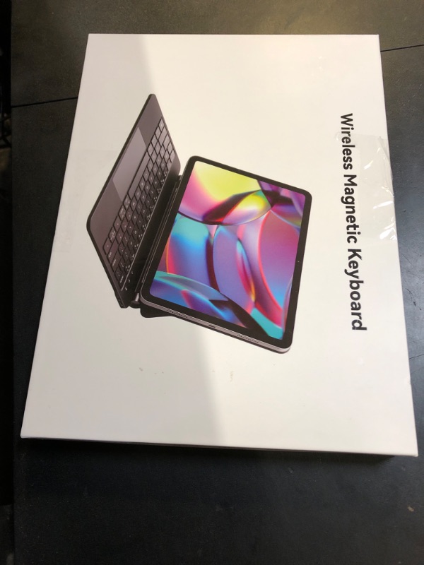 Photo 1 of GreenLaw for iPad 11th(A16,2025)/10th(2022) Generation Case with Keyboard, Magic-Style Keyboard Stand, 7 Color Backlit, Stain-Resistant Surface, Multi-Touch Trackpad,Obsidian Black