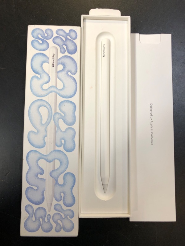 Photo 1 of Apple Pencil Pro: Latest Model - Device Compatibility Check Required - Pixel-Perfect Precision, Tilt and Pressure Sensitivity, Perfect for Note-Taking, Drawing, and Art. Charges and Pairs Magnetically