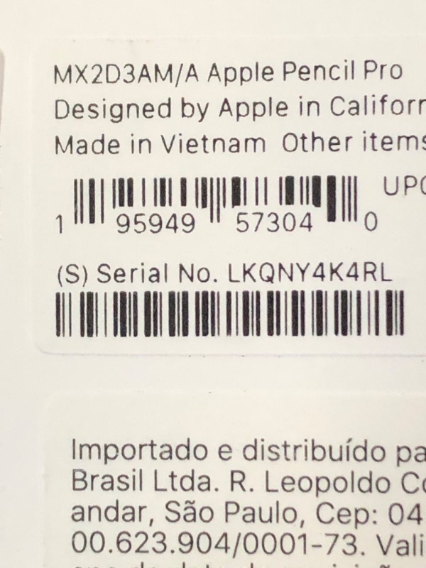 Photo 1 of Apple Pencil Pro: Latest Model - Device Compatibility Check Required - Pixel-Perfect Precision, Tilt and Pressure Sensitivity, Perfect for Note-Taking, Drawing, and Art. Charges and Pairs Magnetically