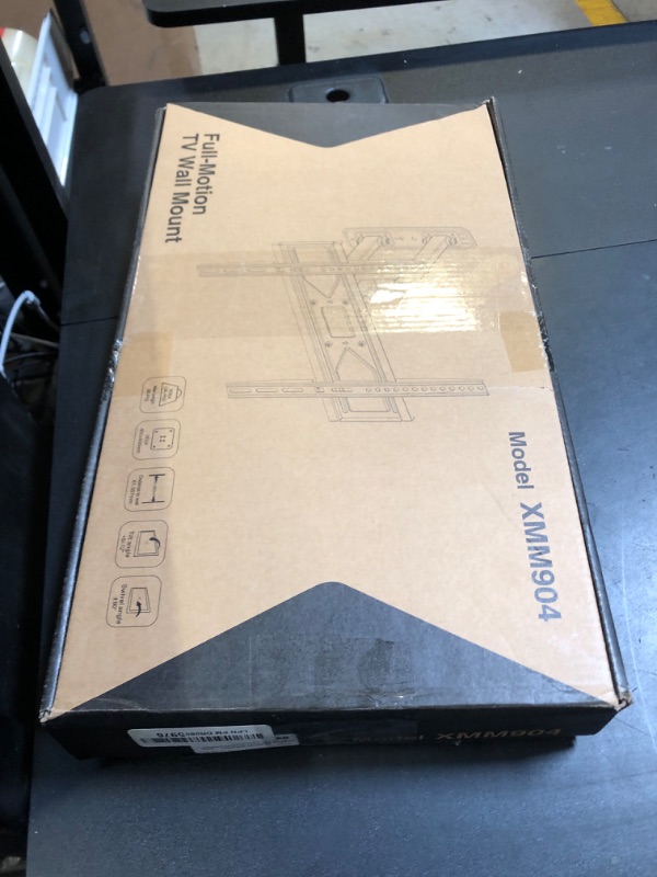 Photo 1 of USX MOUNT Corner TV Wall Mount for 26-60 Inch TVs up to 80 lbs, Single Articulating Arm, Full Motion TV Wall Mount Bracket with Swivel and Tilt, Max VESA 400x400mm