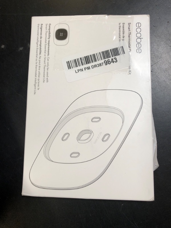 Photo 1 of ecobee Trim Plate - Made for ecobee Smart Thermostat Essential - Programmable WiFi Thermostat Accessory