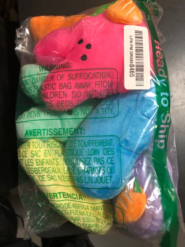 Photo 1 of 6Pcs New Upgrade Easter Bunny Plush, Easter Rabbit with Carrot Stuffed Animals, Adorable Easter Basket Easter Bunny Decorations for Kids (Multicolored)