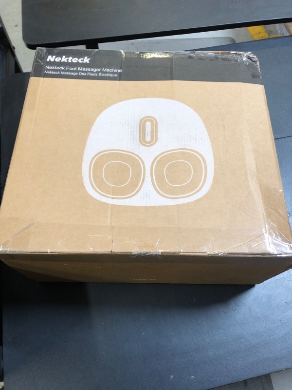 Photo 1 of Nekteck Shiatsu Foot Massager Machine with Soothing Heat, Deep Kneading Therapy, Air Compression, Improve Blood Circulation and Foot Wellness,Relax for Home or Office Use(Beige)