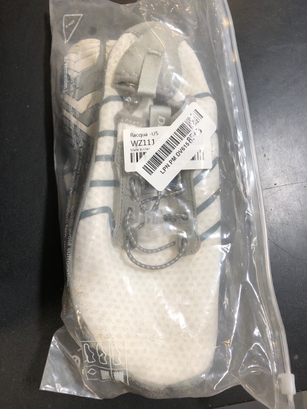 Photo 1 of Racqua Surf Shoes Quick Dry Barefoot Water Aqua Sport Beach Swim Pool Hiking Diving Walking for Men Women White 9 W/8 M