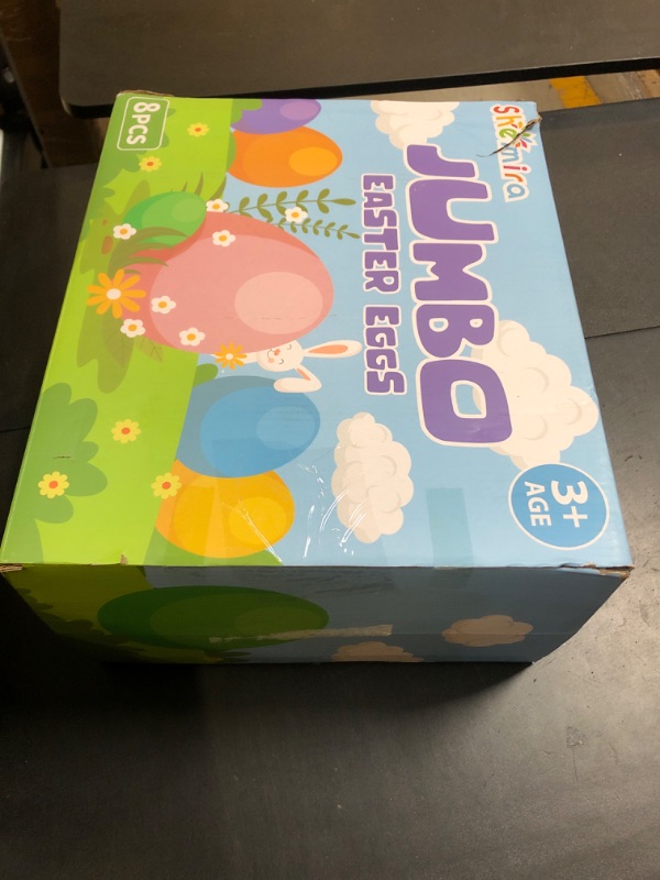 Photo 1 of Shemira 8PCS Jumbo Easter Eggs, 10" Large Plastic Eggs for Egg Hunt, Empty Easter Eggs for Filling Treats,Fillable Eggs Bulk,Basket Stuffers Fillers, Easter Party Favor