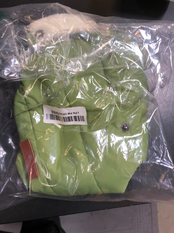 Photo 1 of Vecomfy Fleece Lining Extra Warm Dog Hoodie in Winter,Small Dog Jacket Puppy Coats with Hooded Green S
