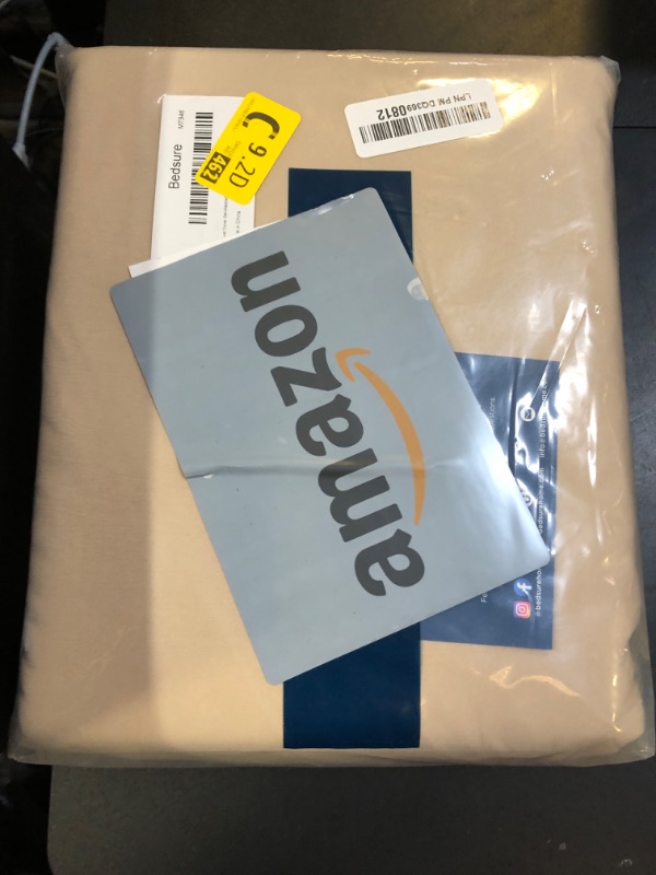 Photo 1 of Bedsure Deep Beige Duvet Cover King Size - 3 Pieces Prewashed Extra Soft Bedding Set, Includes 1 Duvet Cover 104x90 Inches with Zipper Closure & 2 Pillow Shams, Comforter Not Included