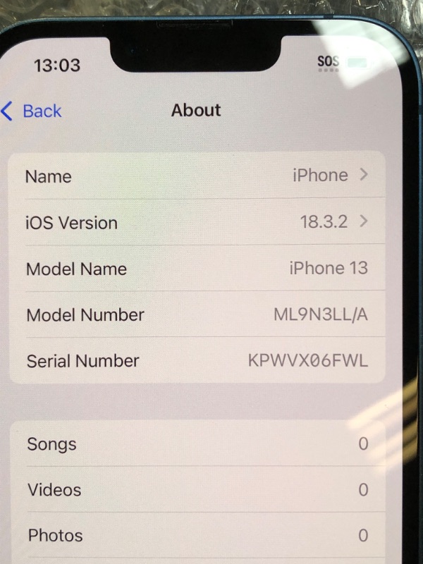 Photo 1 of Apple iPhone 13, 256GB, Blue - Unlocked (Renewed)