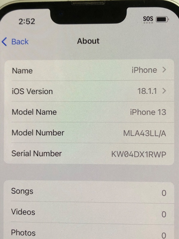 Photo 1 of Apple iPhone 13, 128GB, Starlight - Unlocked (Renewed)