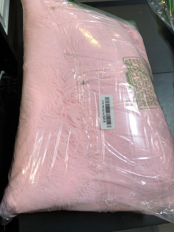 Photo 1 of Shag Area Rugs for Bedroom Living Room,4X6 Ultra Soft Fluffy Area Rugs for Dorm, Indoor Carpet Nursery Rugs for Kids Girls Room Home Decor,Pink