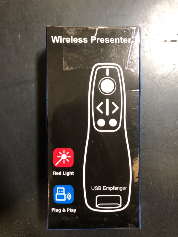 Photo 1 of 2-in-1 USB Type C Presentation Clicker Wireless Presenter Remote for PowerPoint, Powerpoint Clicker with Volume Control PowerPoint Slide Advancer for Mac, Computer, Laptop-E600