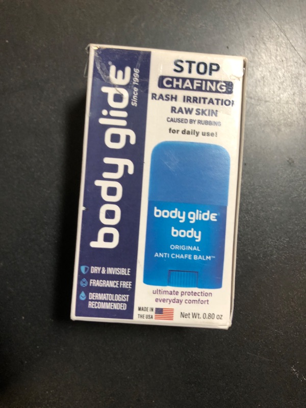 Photo 1 of Body Glide Original Anti Chafe Balm | Anti Chafing Stick | Prevent Arm, Chest, Butt, Thigh, Ball Chafing & Irritation | Trusted Skin Protection Since 1996 |0.8oz