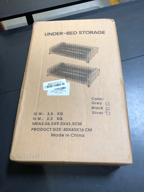Photo 1 of Under Bed Storage with Wheels and Lid, Under Bed Rolling Storage with XXL Large Capacity, Under the Bed Storage for Bedroom Under Bed Storage Containers for Clothes Shoe Blanket Toy Book byAUING,2Pack