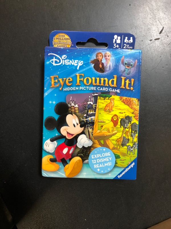 Photo 1 of Ravensburger World of Disney Eye Found It! Card Game - Fun Disney Trip Essential | Skill-Building Family Game | Stocking Stuffer for Kids 3-5 | FSC-Certified Materials