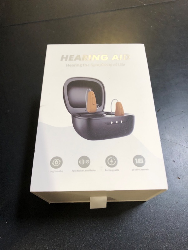 Photo 1 of Hearing Aids for Seniors Rechargeable with Noise Cancelling, Hearing Amplifier with 5 Levels of Volume Adjustmen, Simple to Operate and Hear Clear Sound