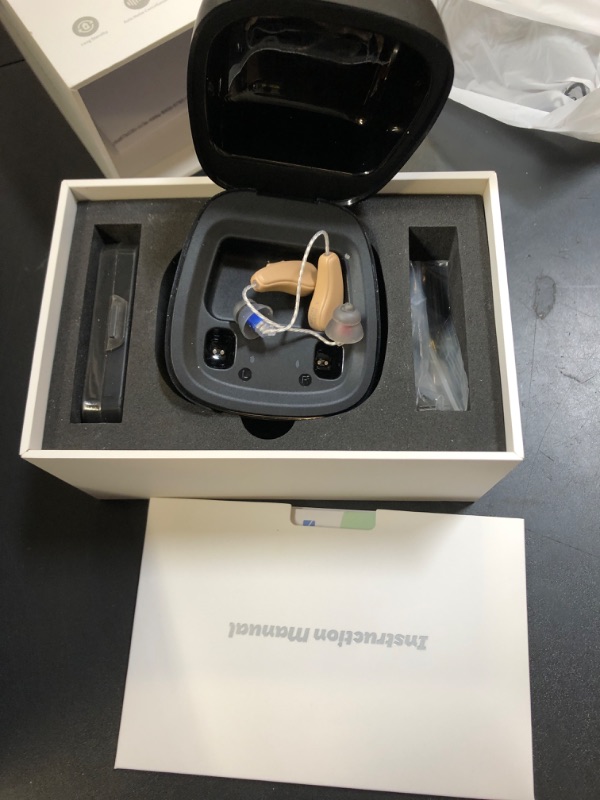 Photo 1 of Hearing Aids for Seniors Rechargeable with Noise Cancelling, Hearing Amplifier with 5 Levels of Volume Adjustmen, Simple to Operate and Hear Clear Sound