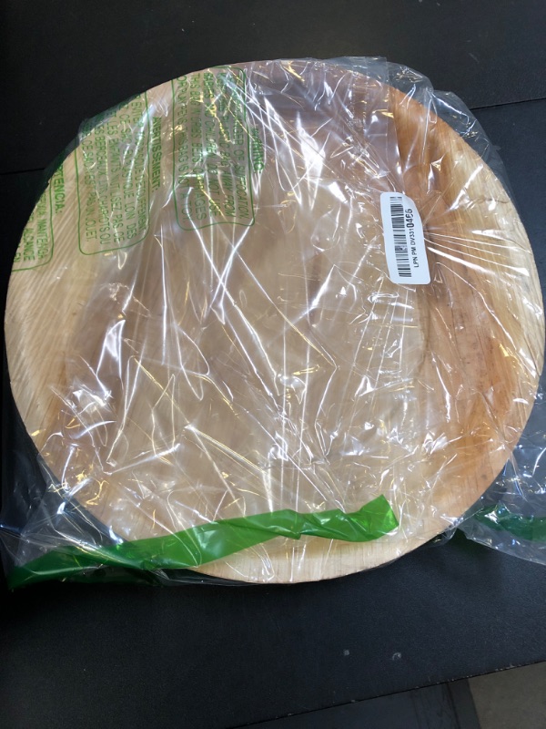 Photo 1 of Koala love Disposable Palm Leaf 13" Deep Round Trays (15 pieces) Bamboo Serving Platters, Disposable Boards, Eco-Friendly Dinnerware For Weddings, Catering, Events