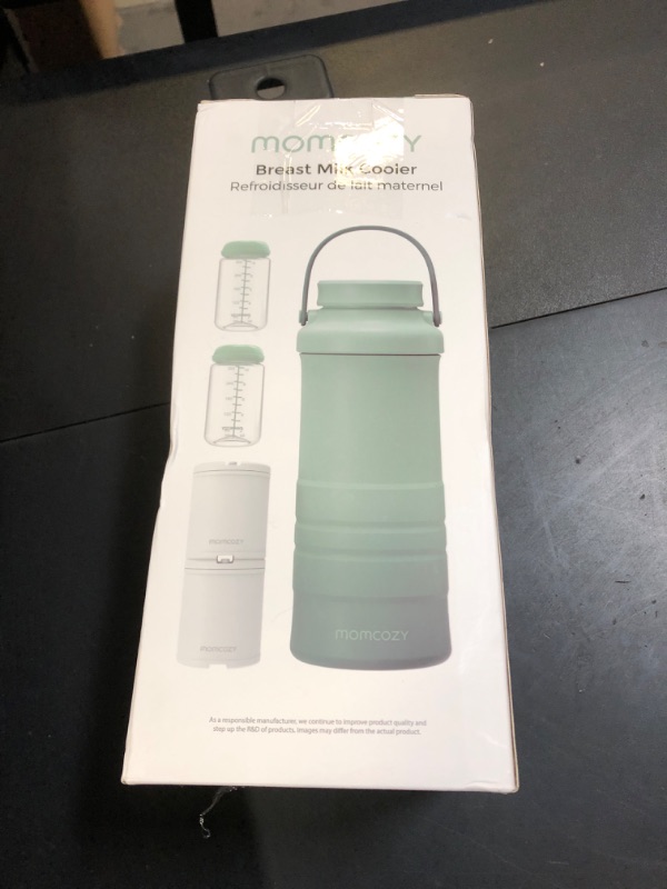 Photo 1 of Momcozy 22oz Portable Breast Milk Cooler for Outdoor, Life Saver with 360° Total Cooling for 24 Hours, Larger Capacity Travel Breastmilk Chiller with 2pcs Baby Bottles for Breastmilk Storage, Green