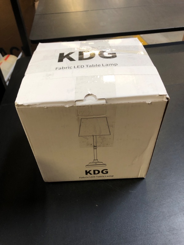 Photo 1 of KDG Portables Cordless Table Lamp, Fabric Shade Desk Lamp, 5000mAh Rechargeable Battery Powered Lighting, Dimmable Light for Dining Room, Bedroom, Bedside, Bar, Night Light, Camping, Balcony (Bronze)
