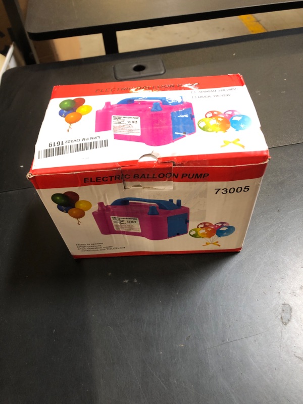 Photo 1 of Balloon Pump Electric, 110V 600W Balloon Blower Inflator Dual Nozzle Air Pump Balloons Inflator for Decoration, Party, Sport,Gifts:2 Balloon Tying Tools