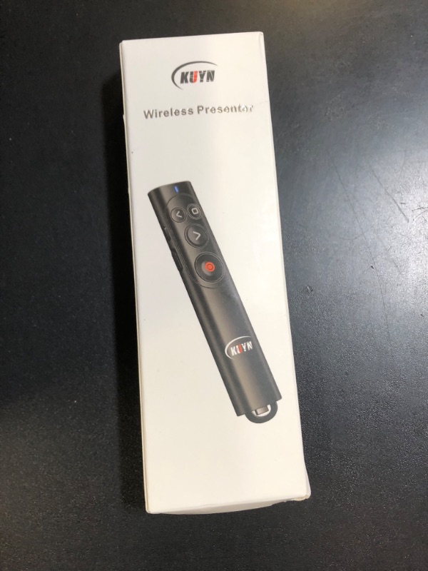 Photo 1 of KUIYN Rechargeable Presentation Clicker, Wireless Presenter Remote with Type C &USB, Pointer Slide Clicker for PowerPoint Presentations, Teacher Classroom Must Haves Essentials