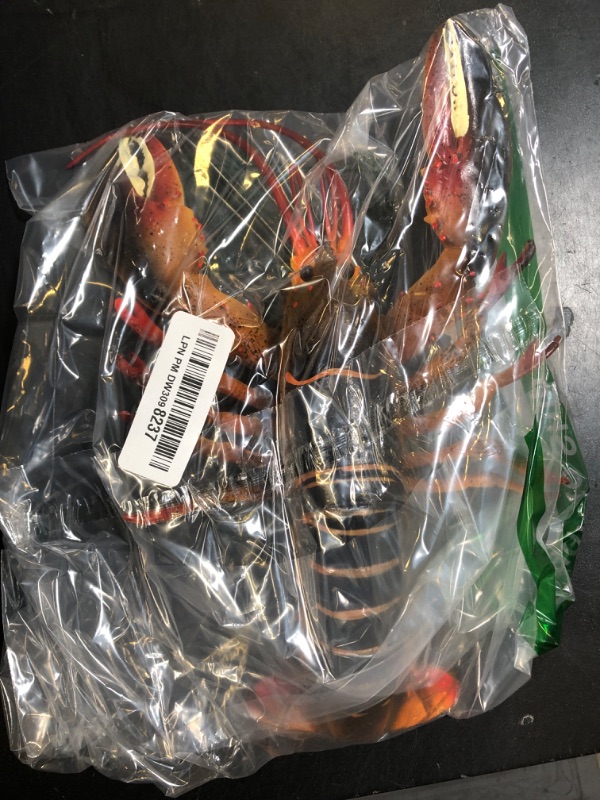 Photo 1 of Hiawbon 13 Inch Lobster Model Simulation Lobster Artificial Lobster Realistic Lobster Figure Plastic Lobster Figurine for Home Desktop Decoration Lobster Ornament