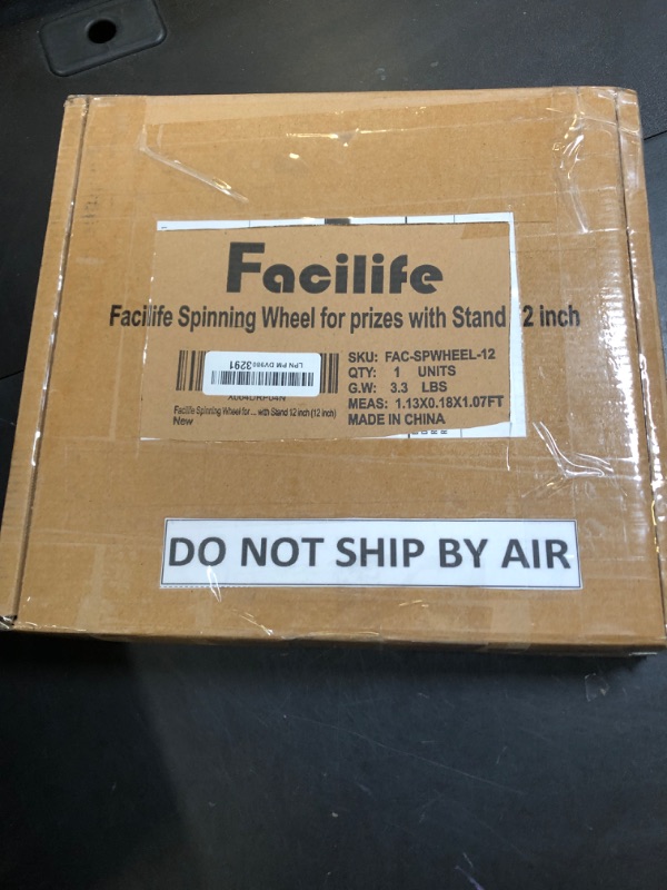 Photo 1 of Facilife Spinning Wheel - 12 Inch Color Prize Wheel with Stand, Table Spinner for Trade Shows, Carnivals & Home Games