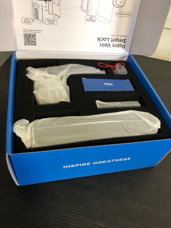 Photo 1 of TCL D1 Pro Palm Vein Smart Lock, Keyless Entry Door Lock, Upgraded Rechargeable Battery, Front Door Smart deadboalt, App Remote Control, Auto-Lock, Waterproof, Works with Alexa