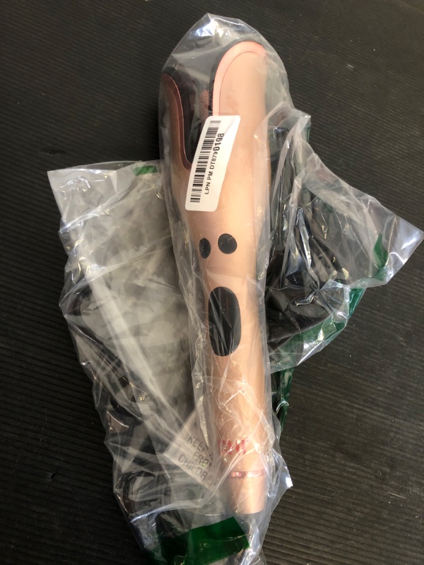 Photo 1 of CHI Spin N Curl, Curling Iron For Healthy & Shiny Effortless Curls & Waves, Provides Preset Temperature Settings For Each Hair Texture, Rose Gold