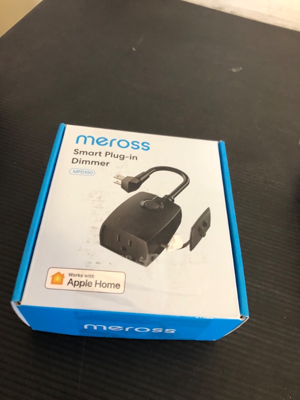 Photo 1 of meross Outdoor Dimmer Plug, Smart Outdoor Plug Works with Apple HomeKit, Alexa, Google Home, IP44 Outdoor Dimmer for String Lights Lamps, Patio Lights with Voice & Remote Control, Schedule & Timer