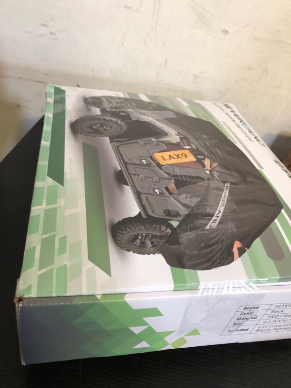 Photo 1 of NEVERLAND UTV Cover Waterproof Outdoor - Oxford Cloth Compatible with Polaris RZR Yamaha Can-Am Defender Kawasaki Ranger Cover 4-6 Passenger Black (Up to 169")