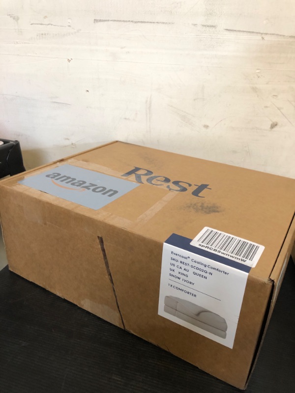 Photo 1 of REST® Evercool® Cooling Comforter, Full/Queen, Blanket for Hot Sleepers, All Season Bedding to Keep Cool for Night Sweats, Breathable Lightweight Blanket, 90"x90" Inches, Snow Ivory