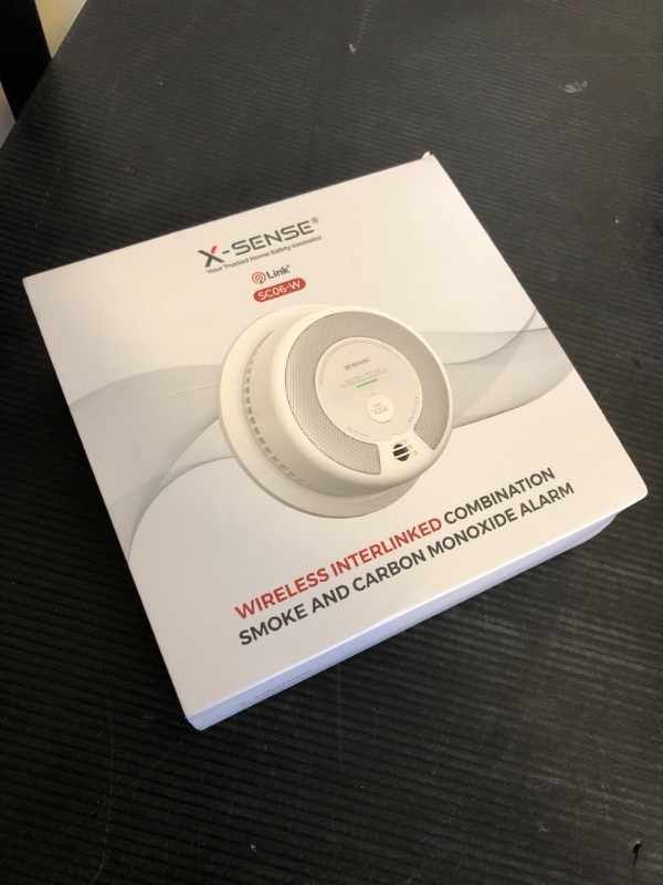 Photo 1 of X-Sense Wireless Interconnected Combination Smoke and Carbon Monoxide Detector, 10-Year Battery Powered Fire and CO Alarm, SC06-W, Pack of 1