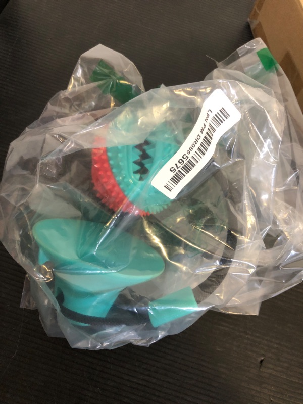 Photo 1 of Askhald Dog Toys Dog Chew Toys for Aggressive chewers, Puppy Dog Training Treats Teething Rope Toys for Boredom Dog Puzzle Treat Food Dispensing Ball Toys for Puppies Teething (Blue)