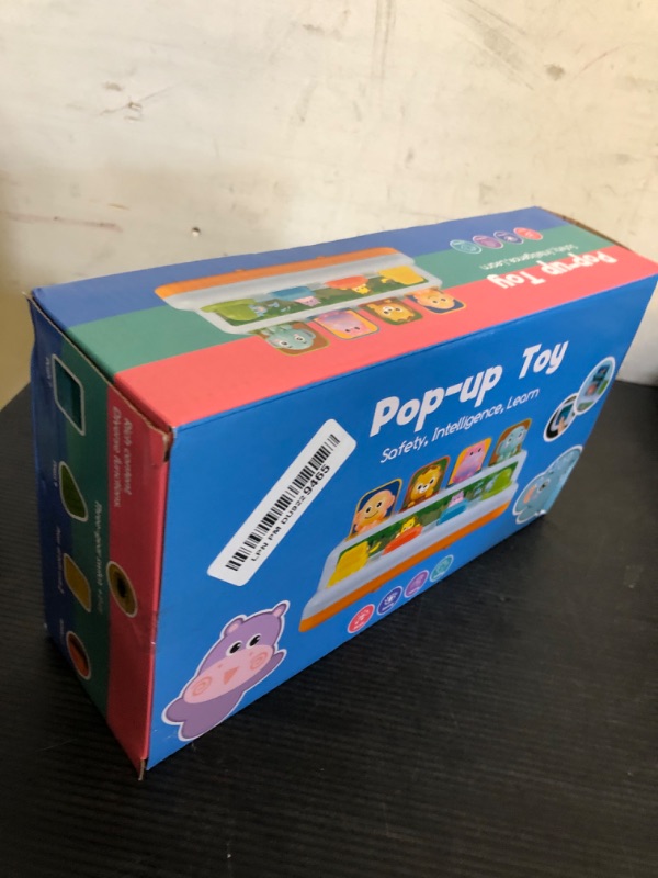 Photo 1 of BACCOW Baby Toys 6 to 18 Months, Musical Cause and Effect Pop Up Toys for Toddlers 1-3 Years Old Boys Girls Gifts, Montessori Interactive Animal Infant