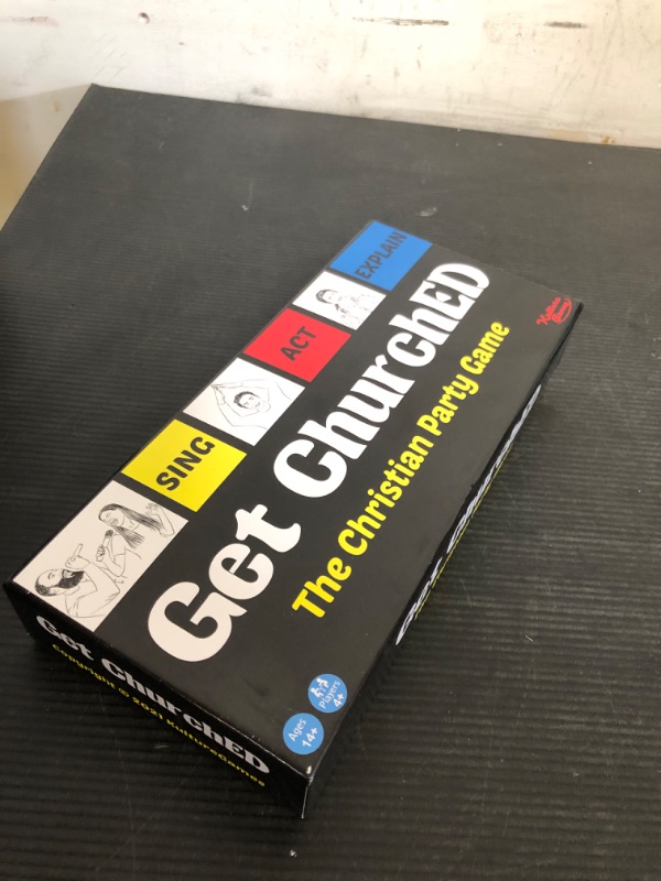 Photo 1 of Kulture Games Get ChurchED - The Christian Party Game (Sing, Act/Charades, Explain) - Christian Gifts - Bible Trivia Game - Charades Games for Family & Youth Groups - Christian Cards – Bible Quiz