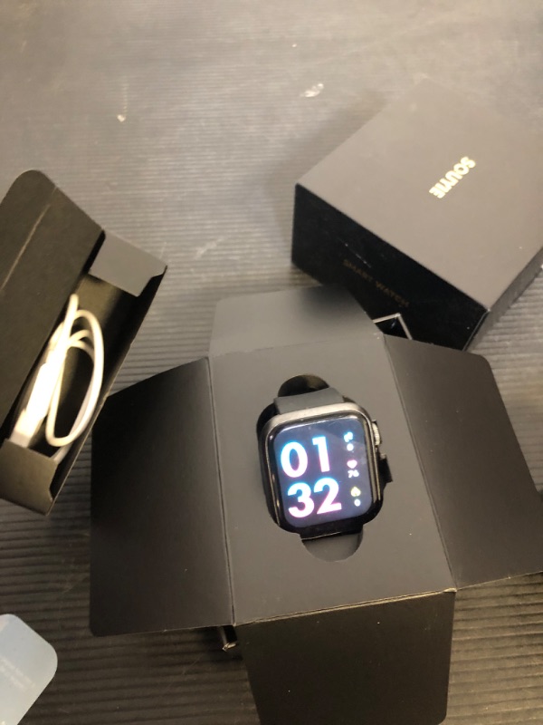 Photo 1 of Smart Watch, PPG Blood Pressure Monitor, AI Running Plan, 3ATM Waterproof Fitness Tracker, 1.99" AMOLED Display, Heart Rate Blood Oxygen Sleep Monitoring, Smartwatch Compatible with Android and iOS